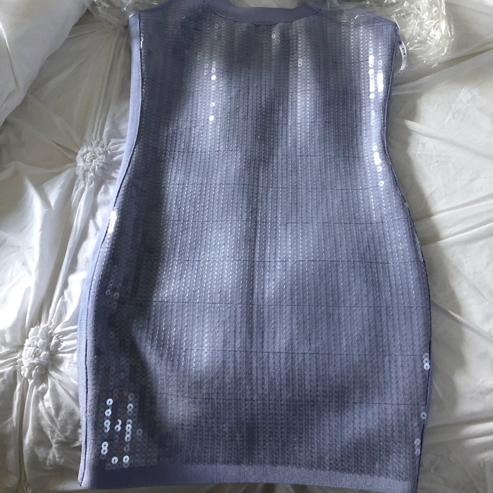 Marciano lavender sequin dress